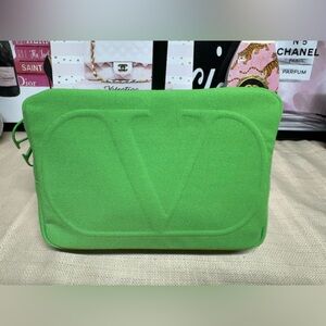 NWOT Valentino Green Cosmetic Bag